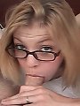 Teenie with braces shows off her shaved pussy