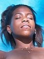 Two ebony lesbians finger fucking outside