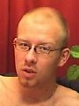 Amateur in glasses on cam