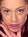 Ebony teen shows off her pretty red panties...